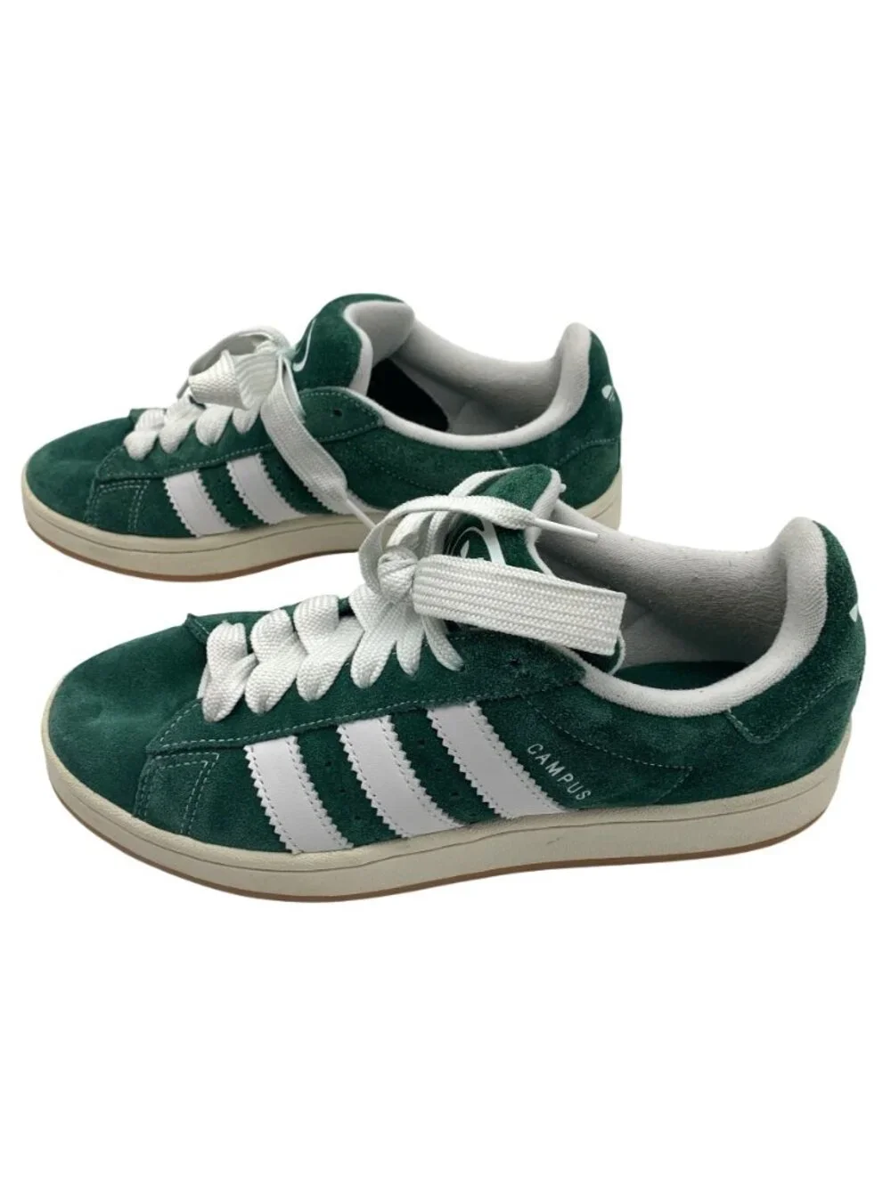 Adidas Campus Green White Sneakers Mens Size 9.5 Classic Casual Shoes